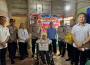 Polda Sumsel Perkuat Ketahanan Sosial Masyarakat Lewat Bantuan Sembako dan Kursi Roda di Prabumulih