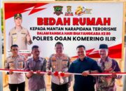 Hari Bhayangkara Ke-80, Polres OKI Wujudkan Kepedulian Sosial Melalui Bedah Rumah Eks Napiter