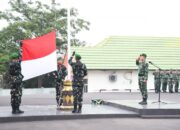 Korem 044/Gapo Teguhkan Semangat Pengabdian Lewat Upacara Bendera