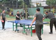 Semangat Mens Sana in Corpore Sano, Danrem 044/Gapo Ikuti Olahraga Bersama