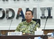 Kasdam II/Sriwijaya Ikuti Rapat Evaluasi Pembentukan Satuan Brigif, Brigif TP, Yonif, dan Yonif TP Jajaran TNI AD TA 2026 Secara Vicon
