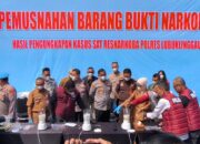 Berantas Peredaran Narkoba, Polres Lubuk Linggau Musnahkan Barang Bukti Sabu Hasil Pengungkapan Empat Kasus