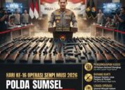 Operasi Senpi Musi 2026: Polda Sumsel Amankan Ratusan Senjata Api Ilegal, Puluhan Kasus Berhasil Diungkap