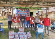 Polsek Muara Pinang Tebar Kepedulian, Korban Kebakaran Terima Bantuan Sembako