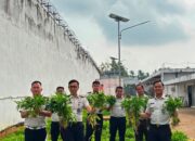 Panen Kangkung Capai 72,2 Kilogram, Rutan Kelas I Palembang Perkuat Program Ketahanan Pangan Nasional