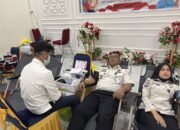Semarak HUT Ke-81 RI, Pegawai Rutan Palembang Ikuti Donor Darah dan Pemeriksaan Kesehatan di LPKA Palembang